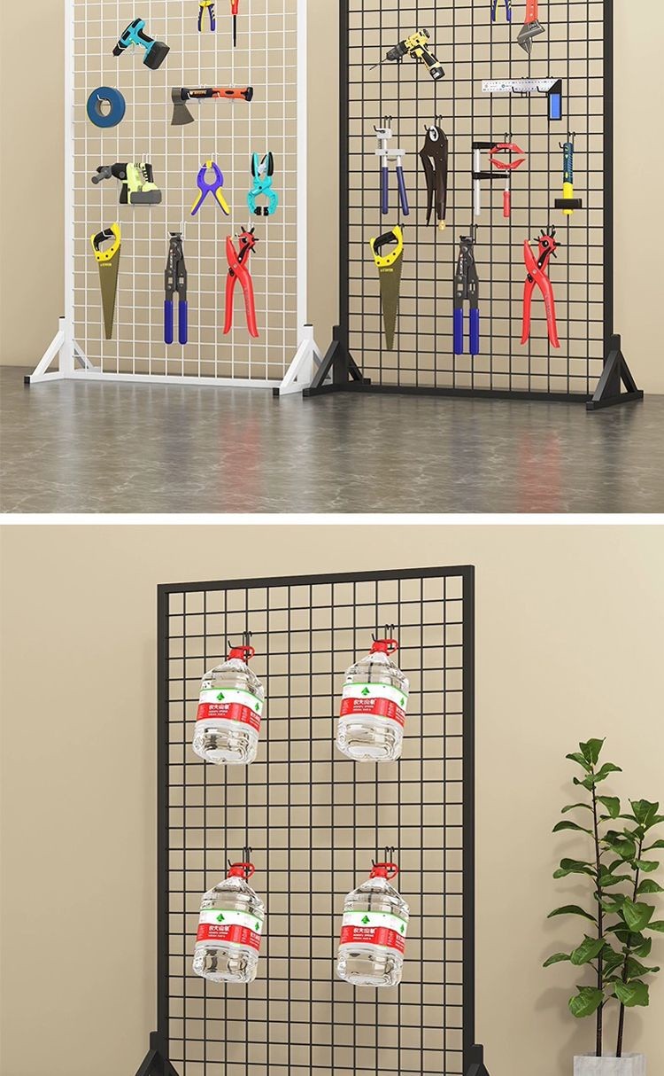 Grid Display Rack Iron Grid Shelf Kindergarten Display Rack Supermarket ...
