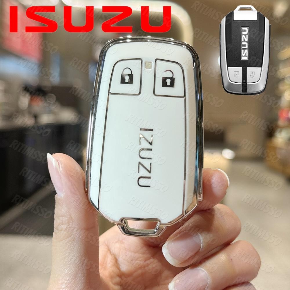 2 Buttons TPU Car Smart Key Shell, Fit for Isuzu D-MAX MUX Truck DMAX ...