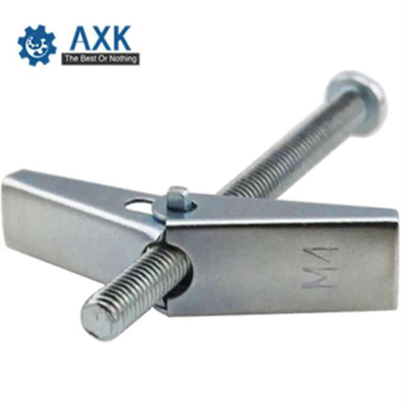Xj 10Pcs/Lot M3m4/M5/M6/M8 Na May Screw Spring Wing Toggle Anchor Bolt ...