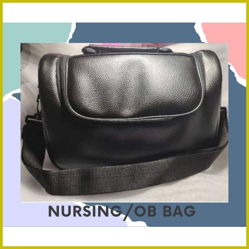 ☃ OB BAG / Nursing Bag for medical Use Leather (Sling Type) | Shopee ...