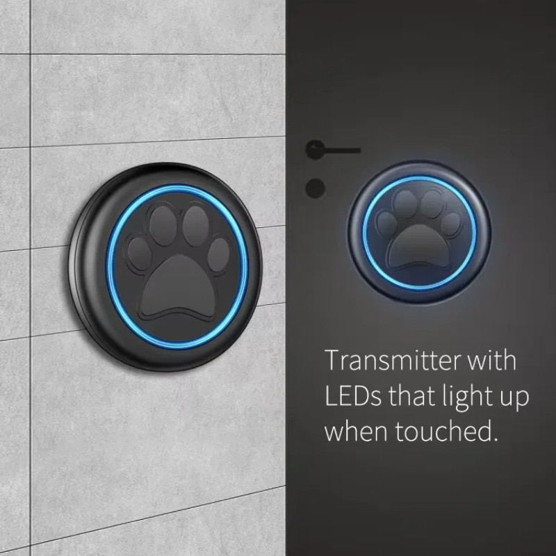 Pets Wireless Doorbell for Train Dog Door Bell Outdoor Waterproof ...