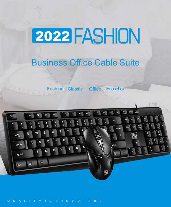 Simple And Durable Wired Office Keyboard And Mouse Set Photoelectric ...