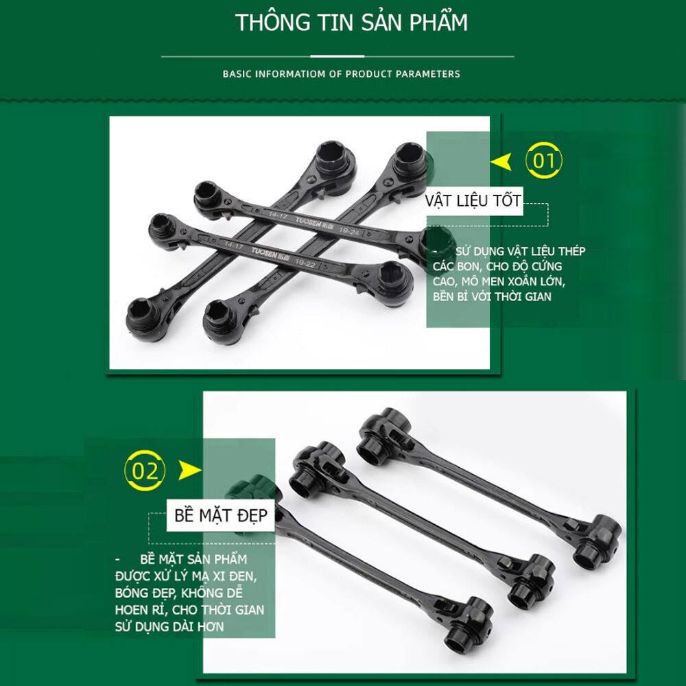 Multifunctional Dual-Headed Quick Release Socket Wrench With Hex Head ...