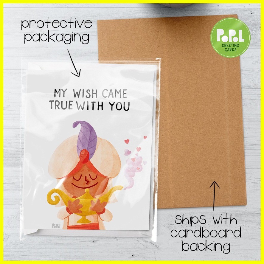 Popol - My Wish Came True With You - Greeting Card Cute Funny Sweet ...