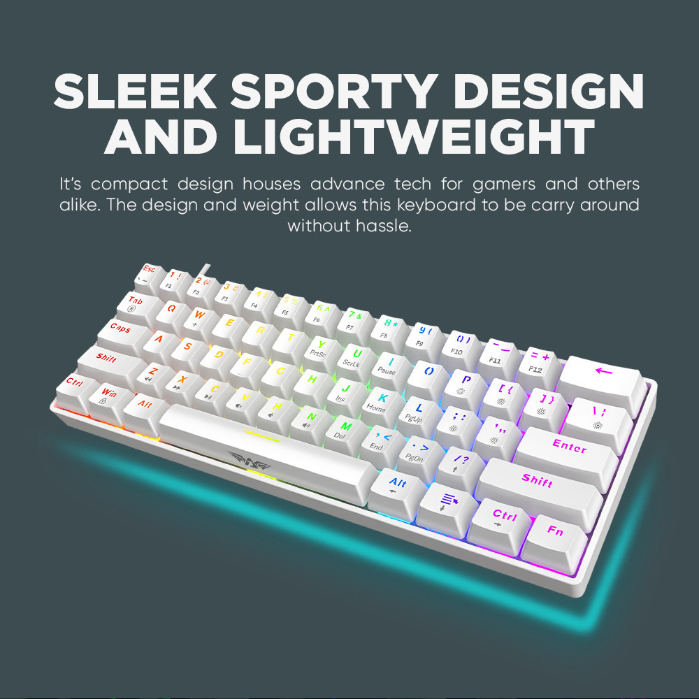 Armaggeddon MKA 1C Nex 61 Keys Wired Mechanical Keyboard Hotswappable ...