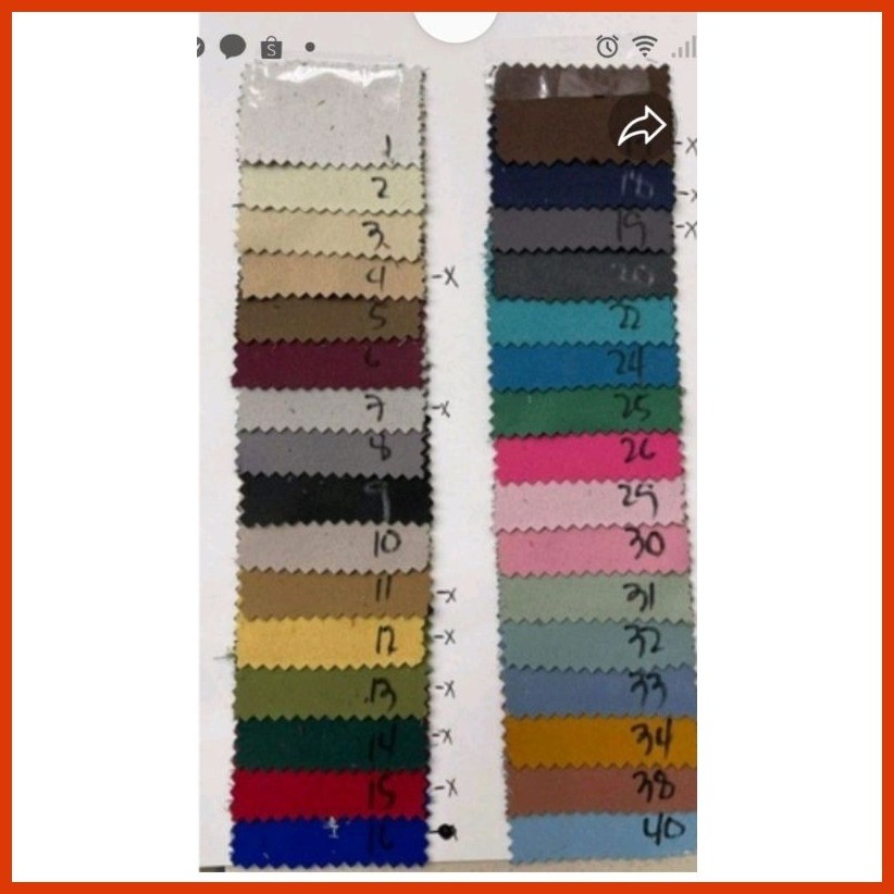 Fabric swatches sold per class. | Shopee Philippines