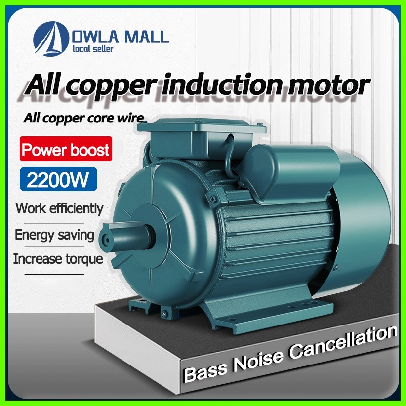⚡ Electric Motor 3HP (ALL COPPER) Induction Motor 220V Single Phase ...