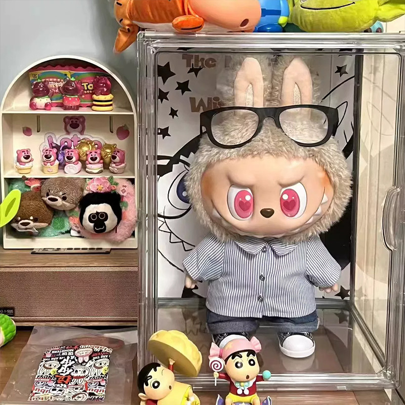 Labubu Transparent Display Case Acrylic Stuffed Toy Display Box ...