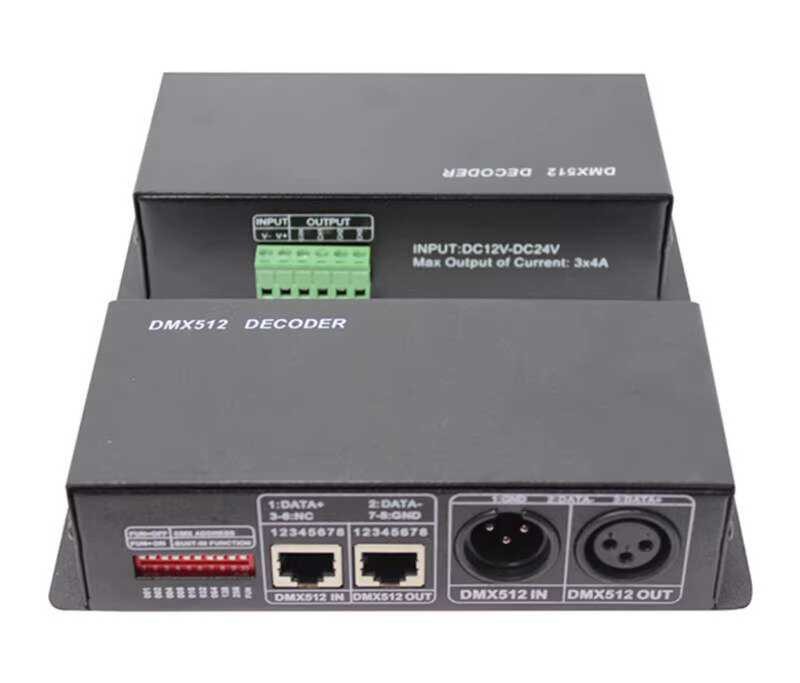 LED strip RGB/RGBW DMX512 decoder stage lighting controller 3/4/5 ...