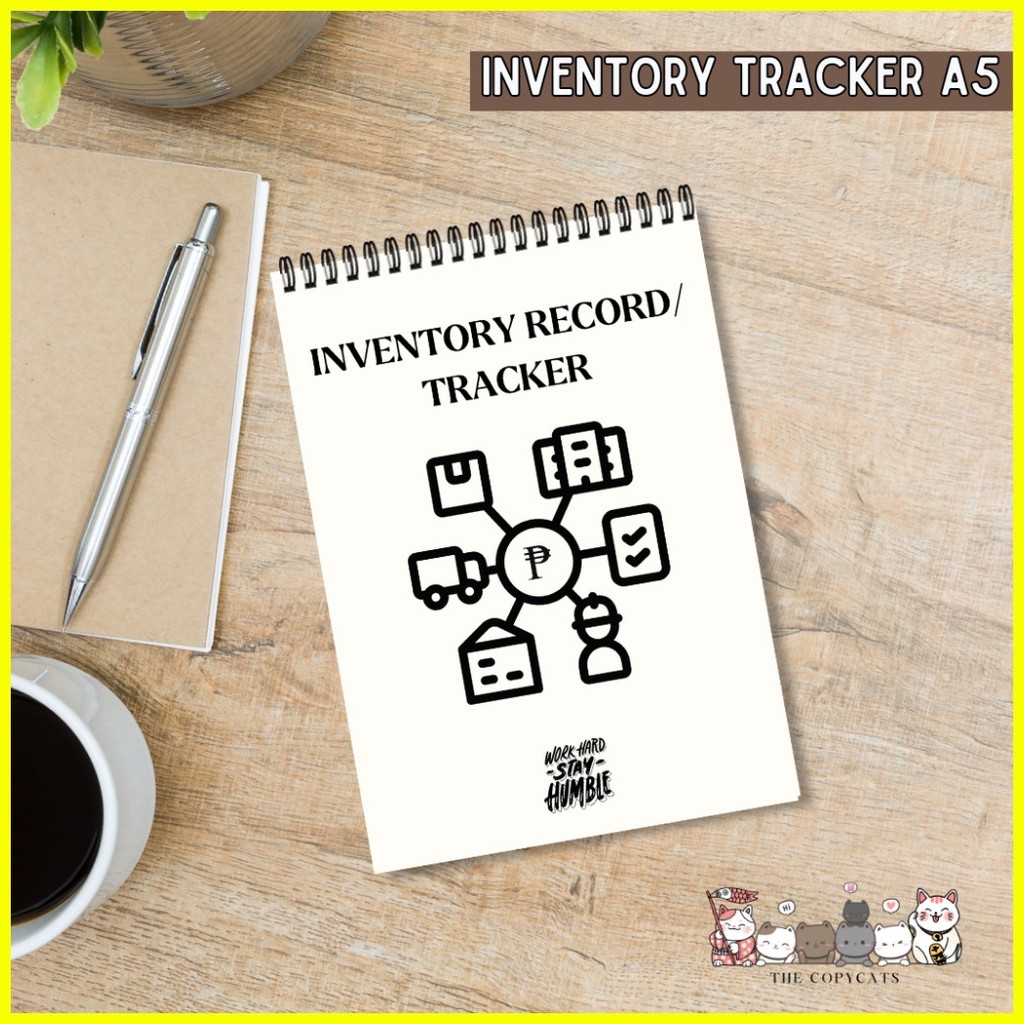 Sales Tracker | Inventory Tracker | Expense Tracker Notebook with Metal ...