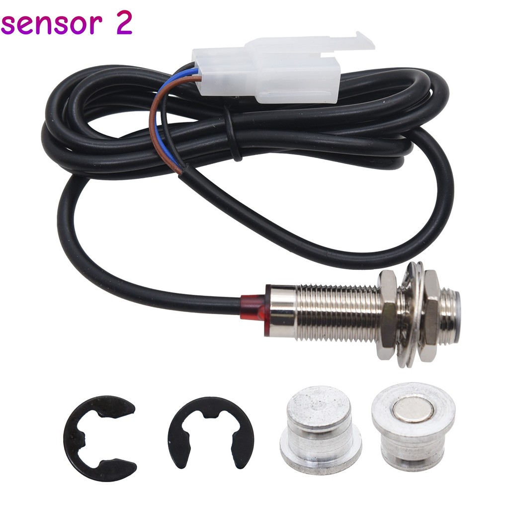 Universal RPM Motorcycle Meter Speedometer LCD Digital Sensor ...