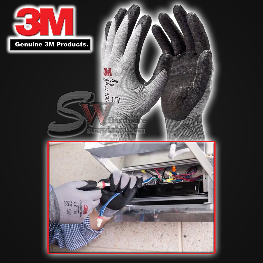 3M Comfort Grip Gloves - General Use 4122 3M Gloves | Shopee Philippines