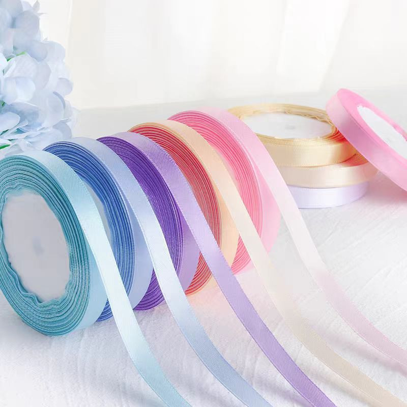 1cm 25yards Premium Satin Ribbon Luxurious Packaging Ribbon for ...