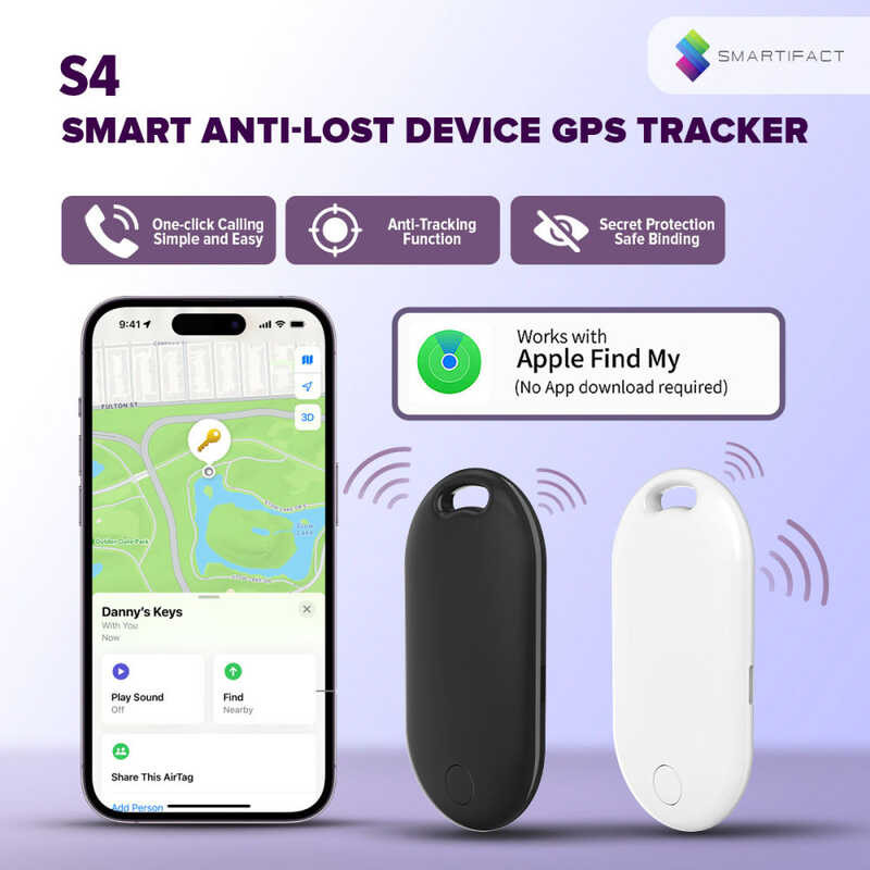 【For Ios】Smartifact S4 Smart Anti-Lost Device GPS Tracker Plastic ...