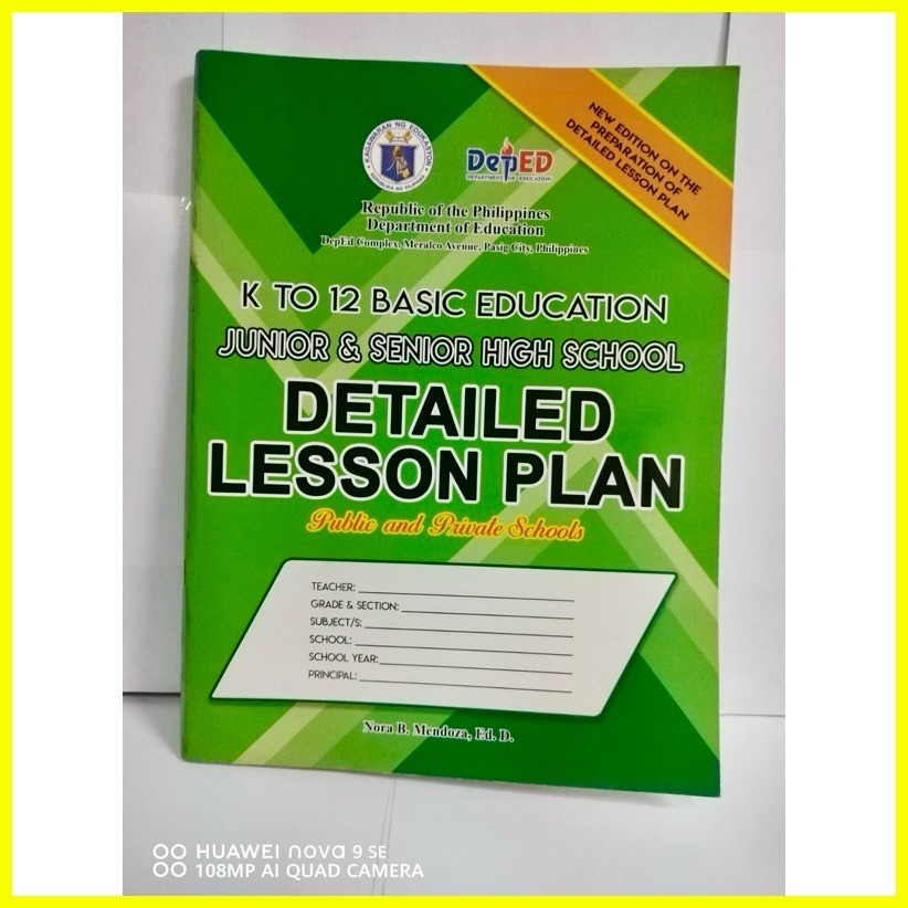 Detailed Lesson Plan Junior High School Elementary K to 12 | Shopee ...