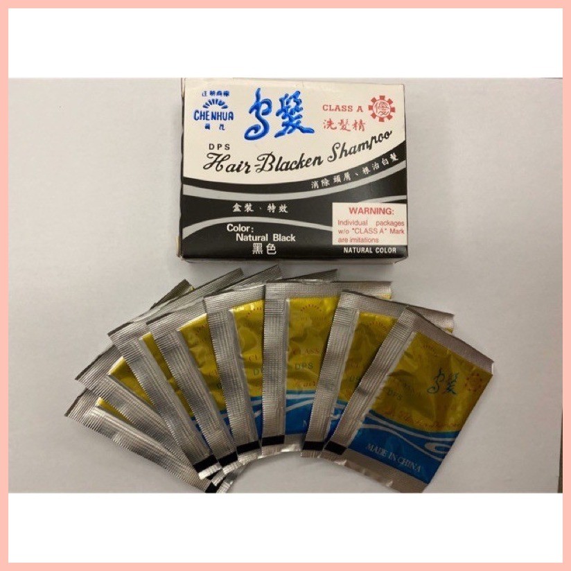 ⊞ DM original ChenHua Blackening shampoo Black shampoo 1 box Contain ...