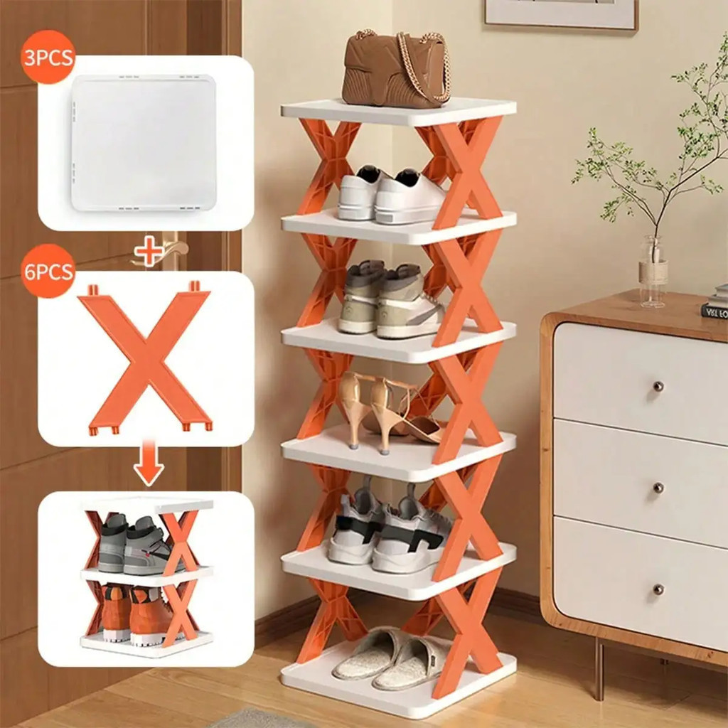 DIY Stackable Shoe Rack 9 Layers Folding Multi-tier Shoe Rack Save ...