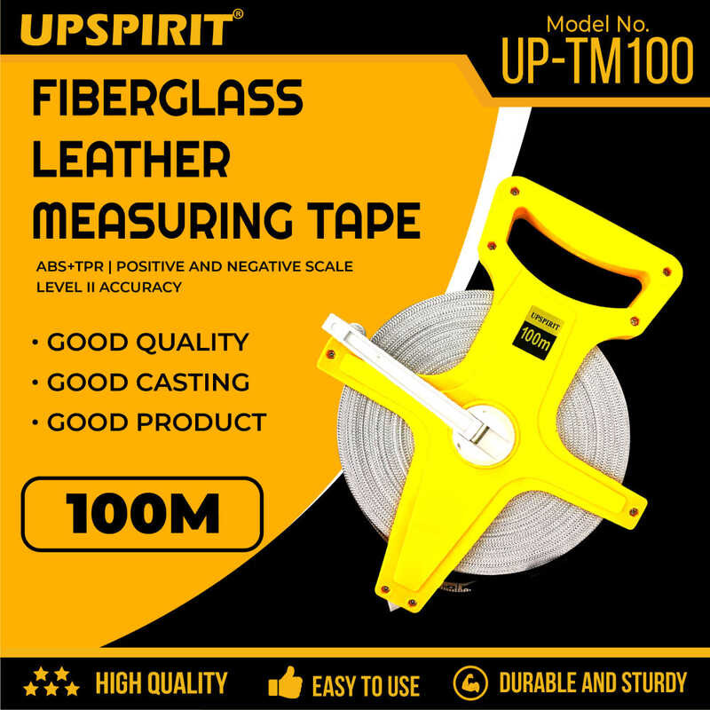 UPSPIRIT 50M | 100M Tape Measure Fiber Glass High Quality Heavy Duty ...