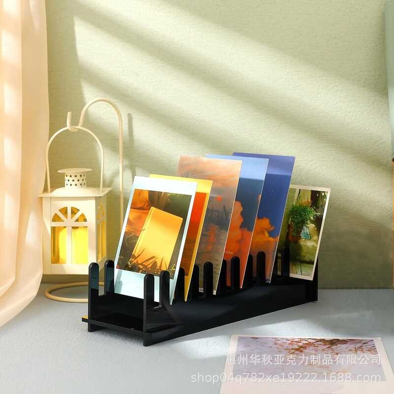 rylic Card Storage Rack Desop Assembly Mail Organizer Storage Rack ...
