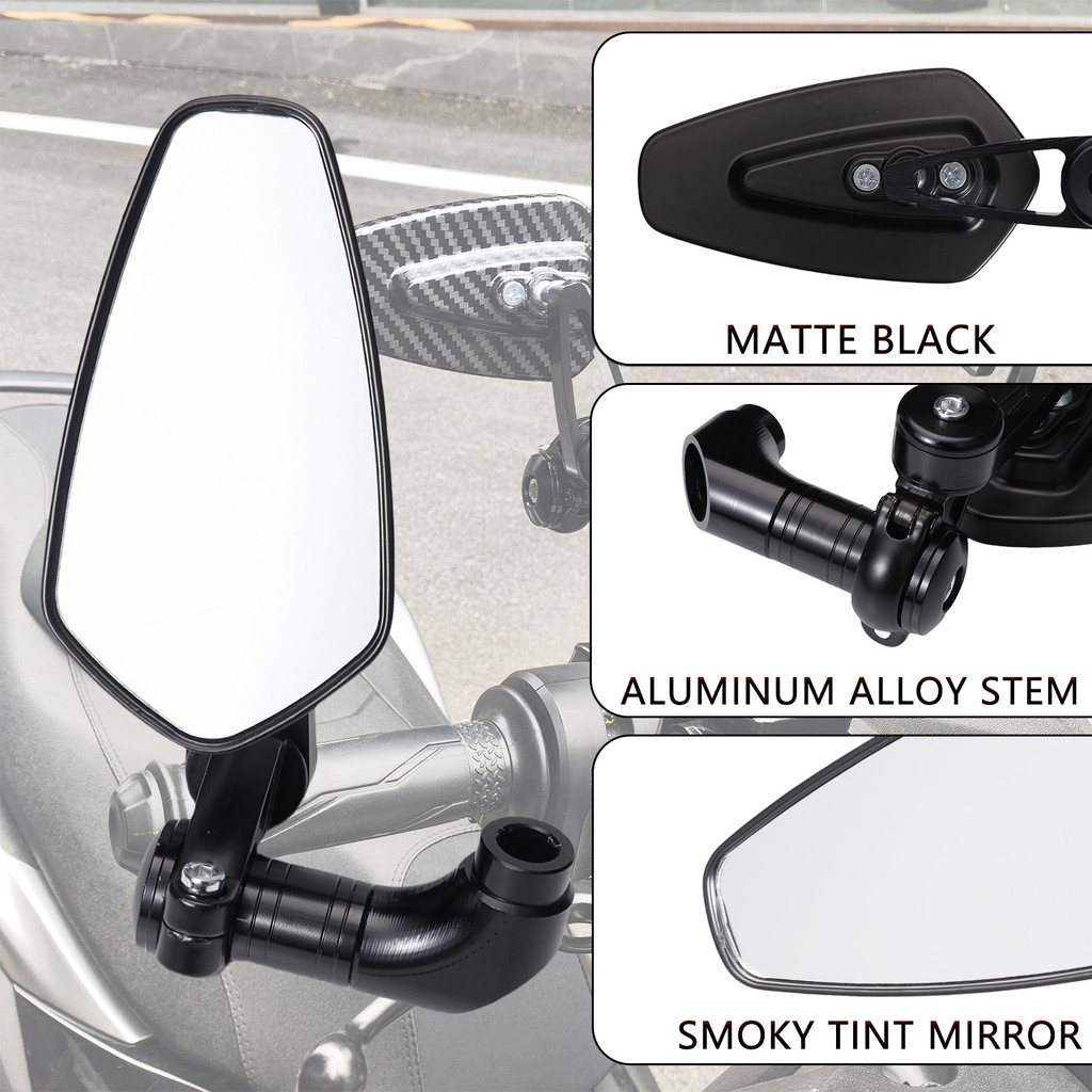 1 Pair Splinter Side Mirror Graded Smoke Tint Side Mirror Universal For ...