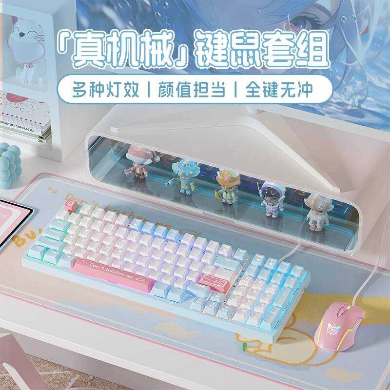 4B Mechanical Keyboard For Girls, High Aesthetic, Cute, Wired And ...