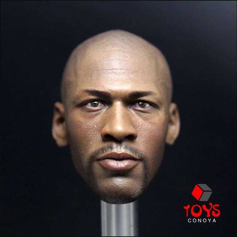 1/6 Scale Basketball Football Player Head Sculpture Male Carving Model ...