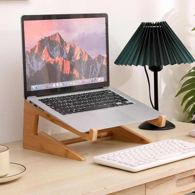 Wood Laptop Stand For Desk Laptop Cooling Stand Riser Holder Portable ...