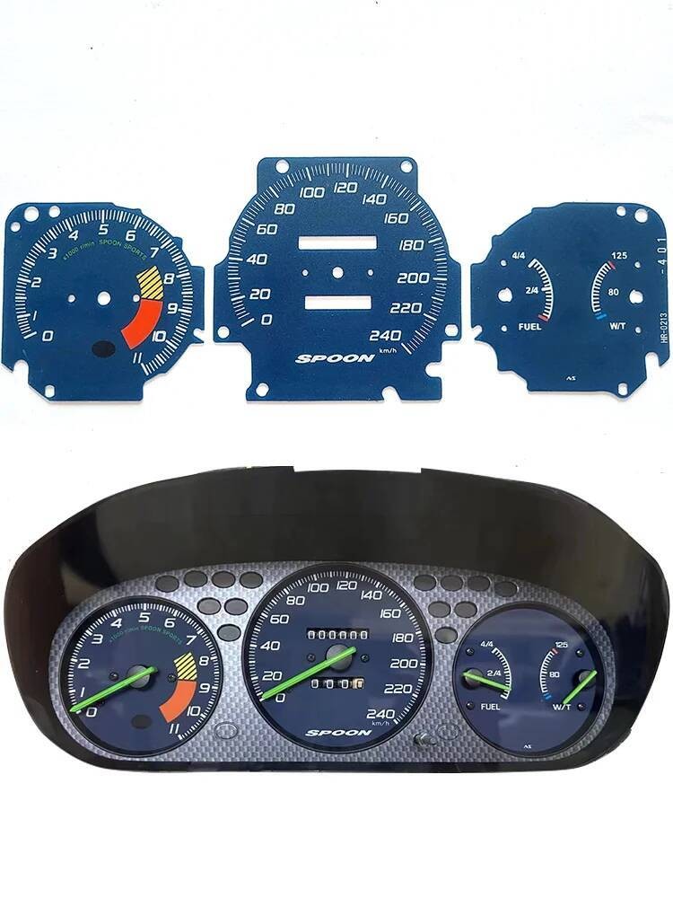EK9 CIVIC EK3 RD1 TYPER/MUGEN/SPOON/J'SRACING GAUGES FACE /SPEEDOMETER ...