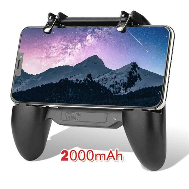 Gaming Mobile Controller With Cooling Fan PUBG Trigger Joystick Gamepad ...