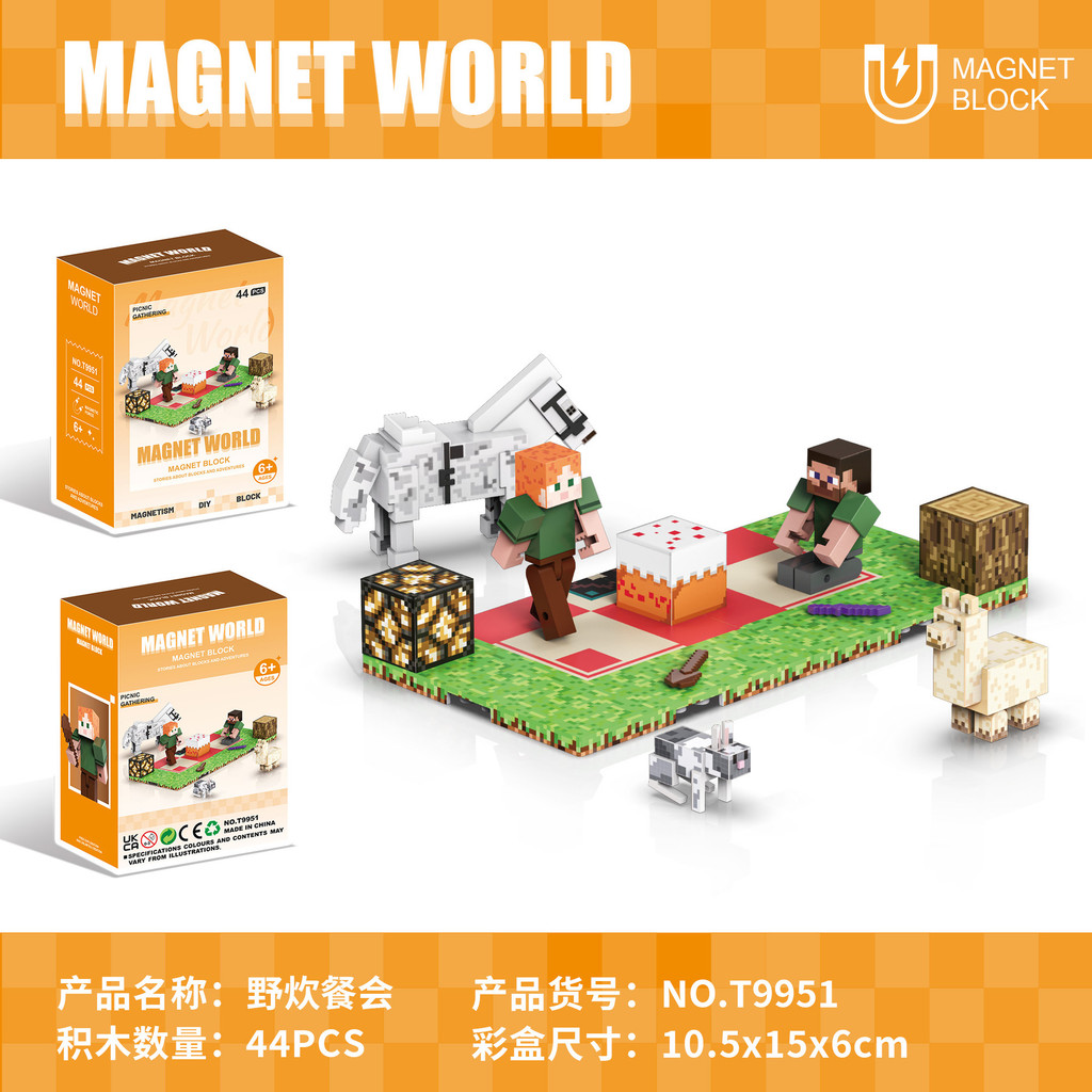 Magnetic Building Blocks My Mini World Magnetic Blocks Puzzle ...