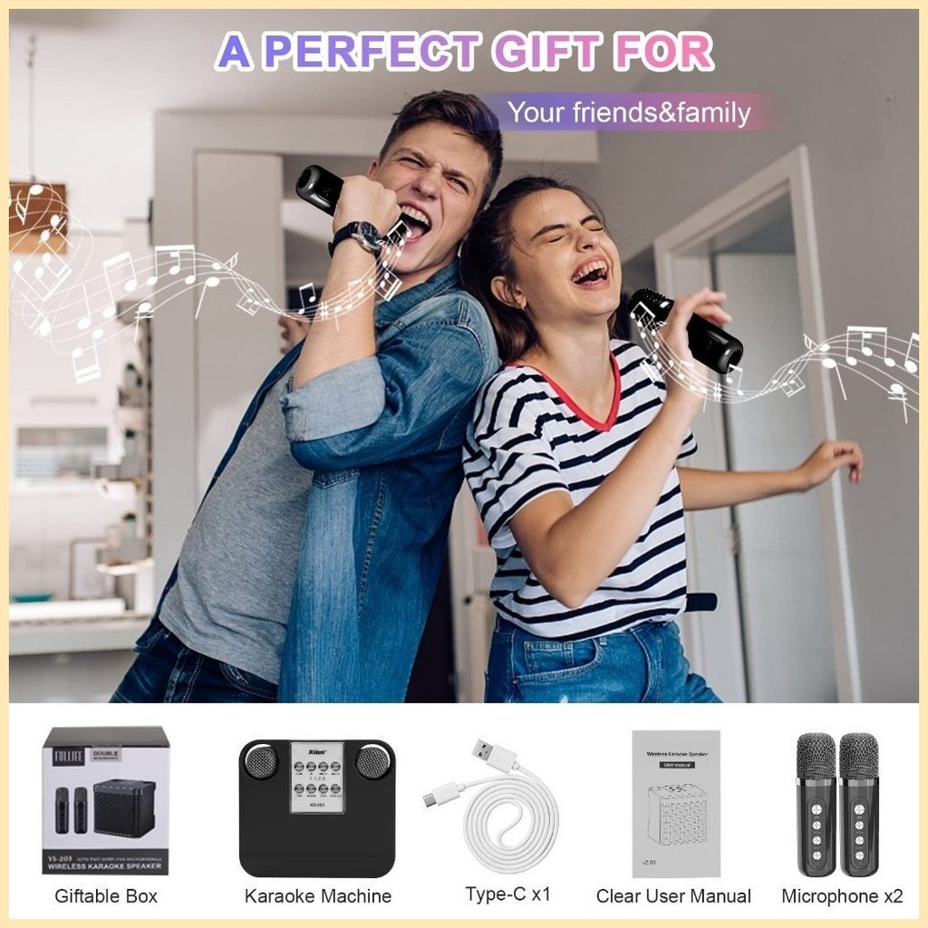 ♨ ♀ Philips Karaoke Bluetooth Dual Microphone 3D Stereo Amplifier ...