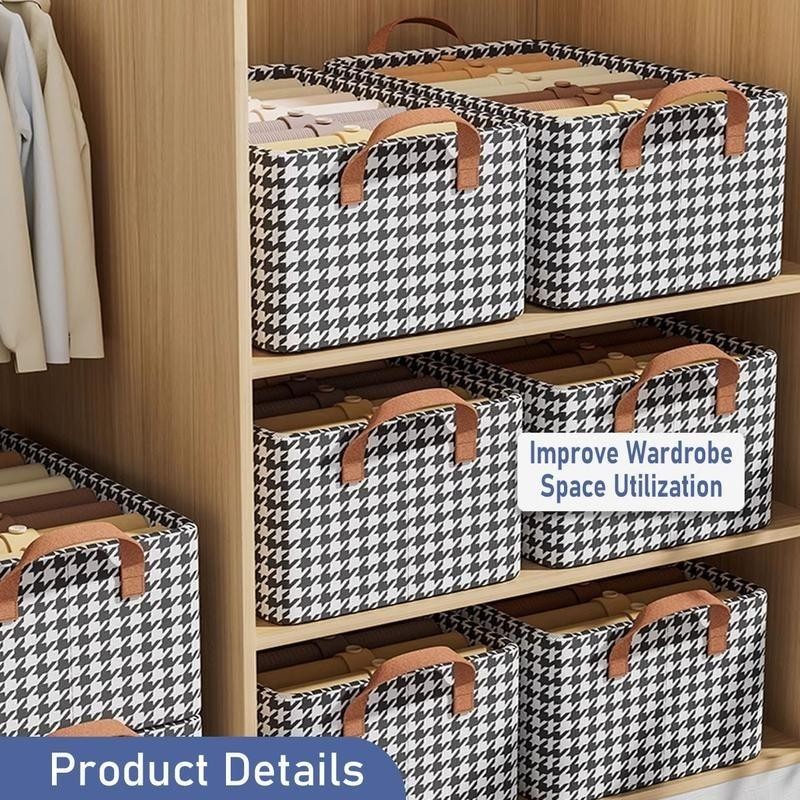 Foldable Storage Box Steel Frame Clothes Organizer Wardrobe Clothes ...