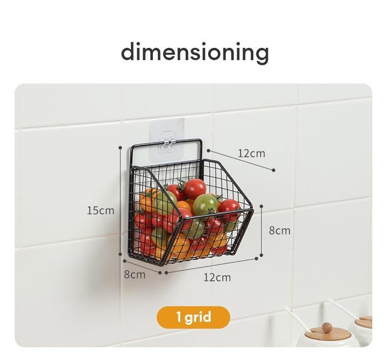 Kitchen Condiments Organizer Rack Wall Mounted Seasoning Organizer ...
