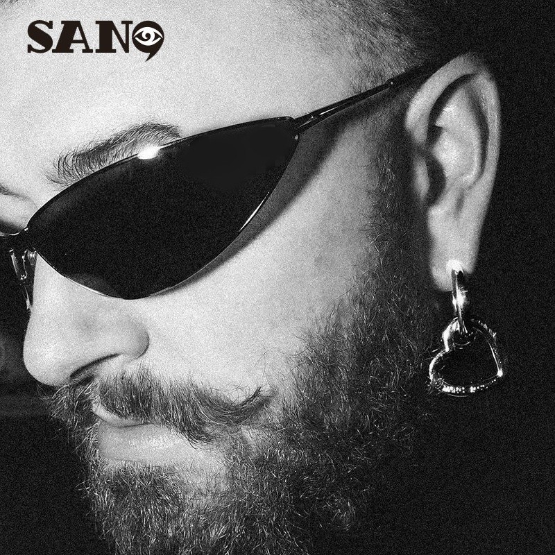 【Ready Stock】COD (San9)Future Y2k Retro Metal Cat's Eye Men's ...