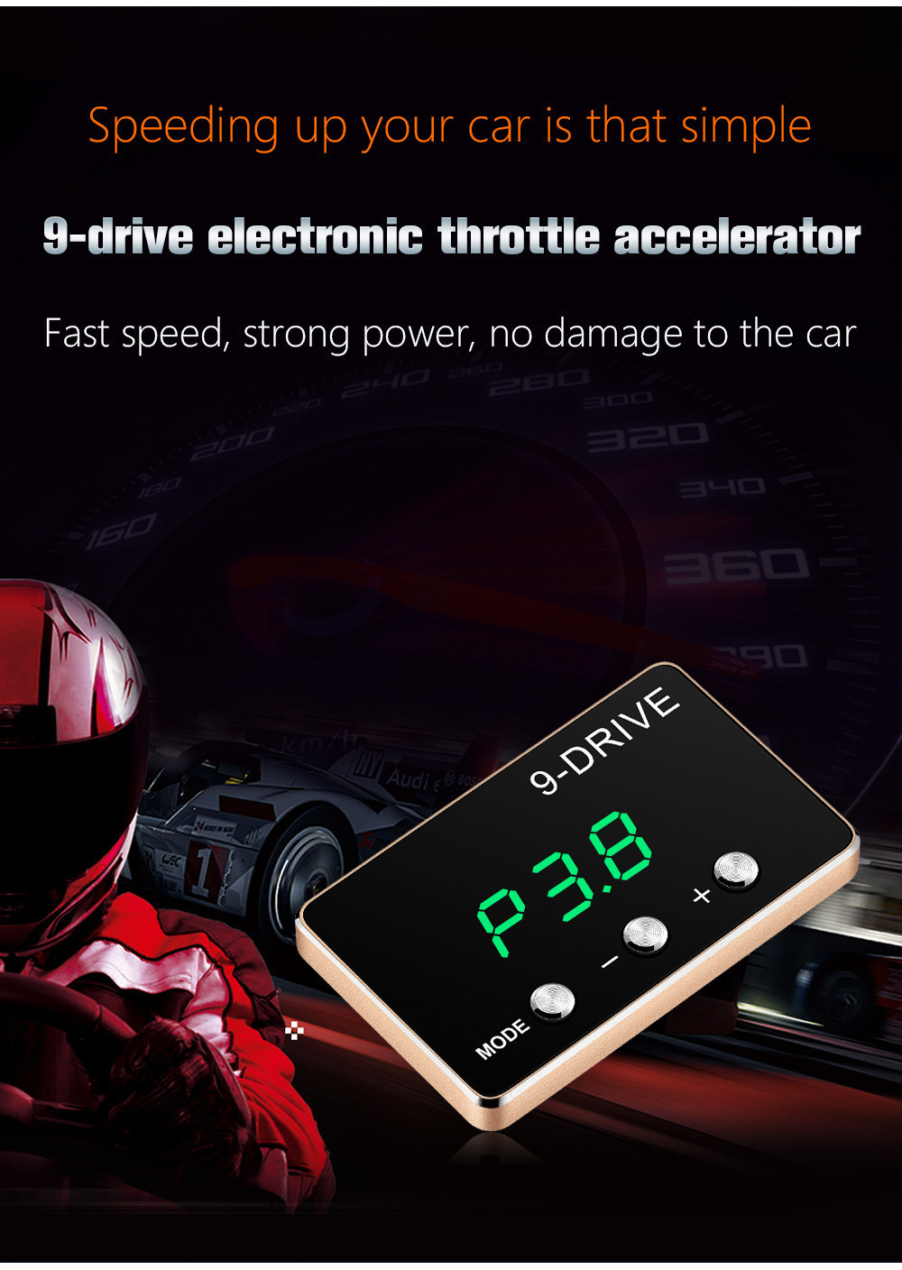 9 Drive Throttle Response Controller - Compatible With Dodge, Jeep, Chrysler