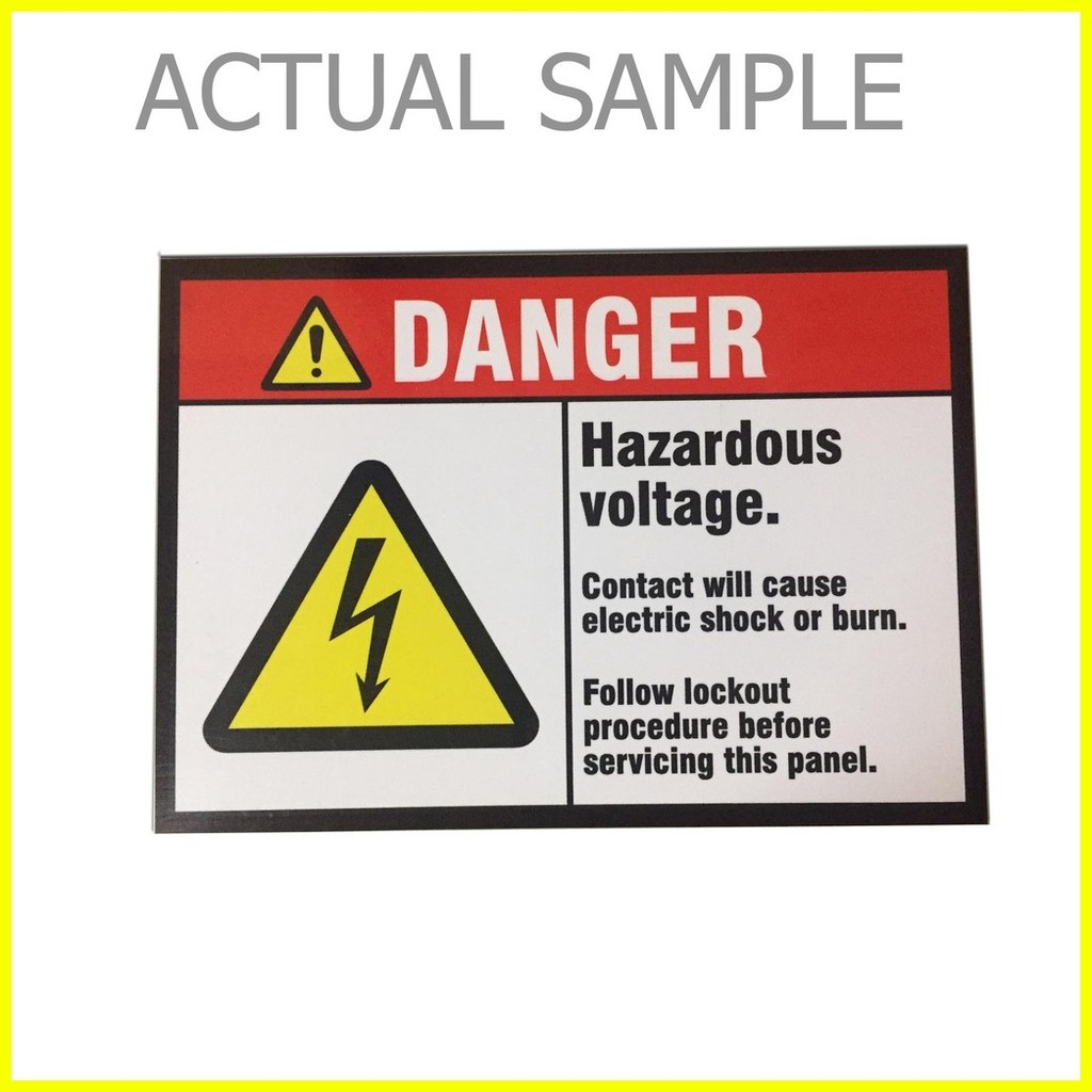 Safety Signs Danger Vinyl Sticker with Lamination Signage | Shopee ...