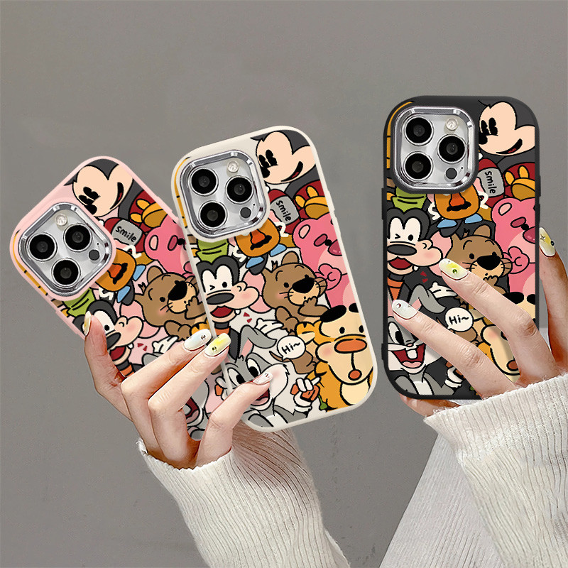Cartoon Graffiti Zoo Phone Case Compatible with IPhone 16 11 12 13 15 ...