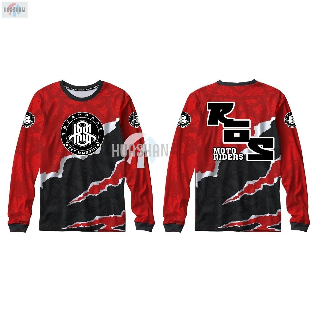 ROS I RIDERS AIRCOOL LONGSLEEVE FULL SUBLIMATION HIGH QUALITY FABRICS ...