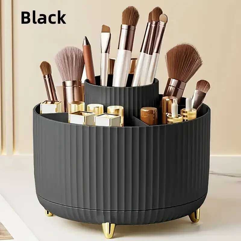 Cosmetic COD Storage Rack Rotating Slot Makeup Brushes Holder Organizer ...