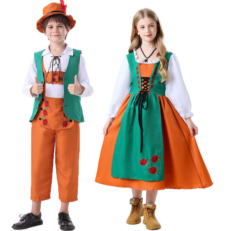 Children's 1 German Beer Boys And Girls Halloween Party Outfit Long ...