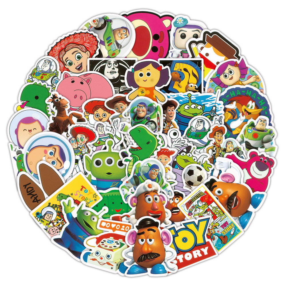 Waterproof Sticker Reusable Sticker 50Pcs Toy Story Sticker Pack - Cute ...