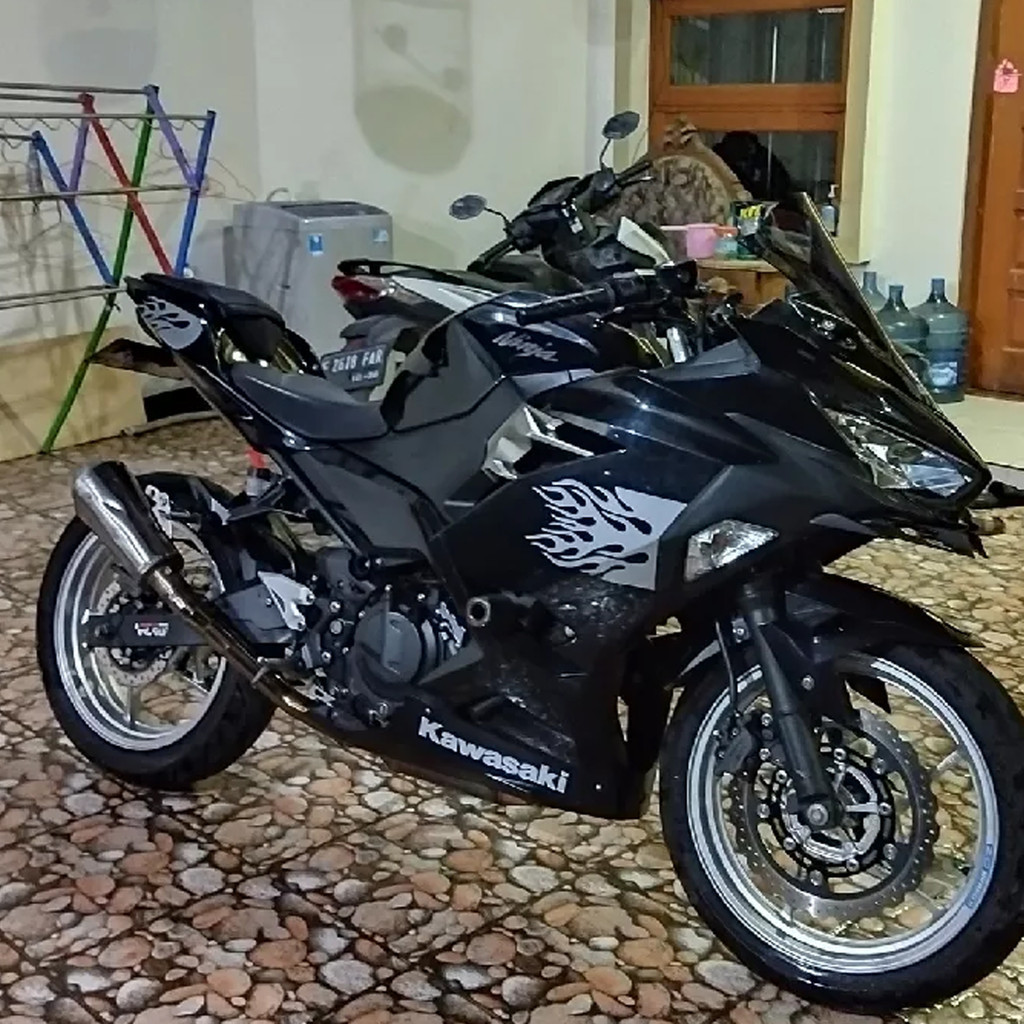Honda Click Burning Fire Sticker Decals for Motorcycle Waterproof ...