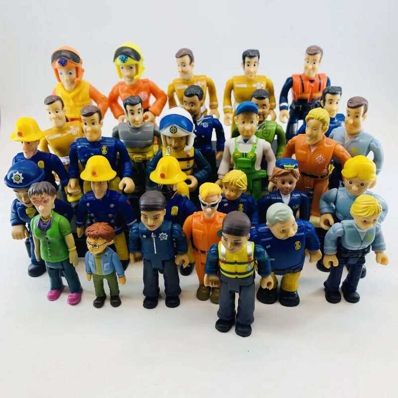 Fireman 5-15Pcs Sam Firewoman Characters Collection Model Figure Toys ...