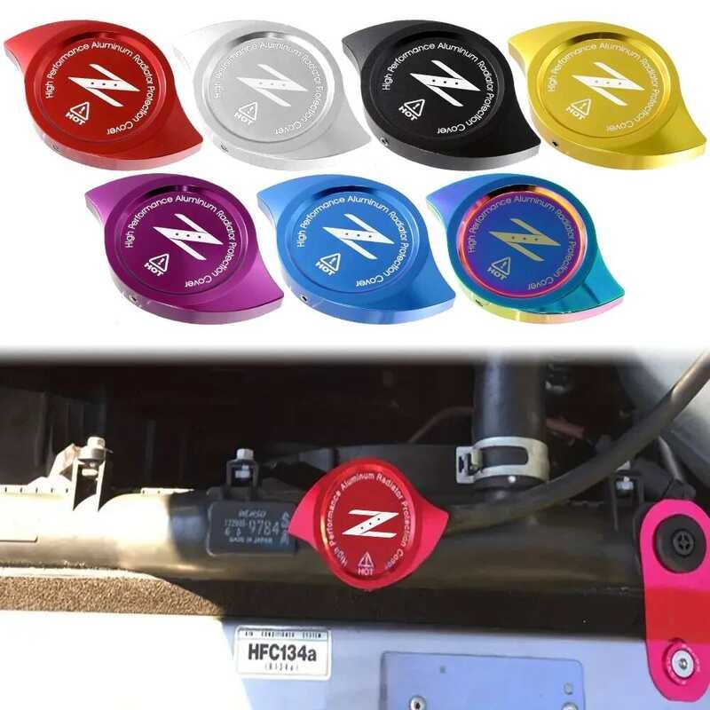 A Universal 3 JDM Aluminum CNC New Car Z Radiator Cap Cover Tank ...