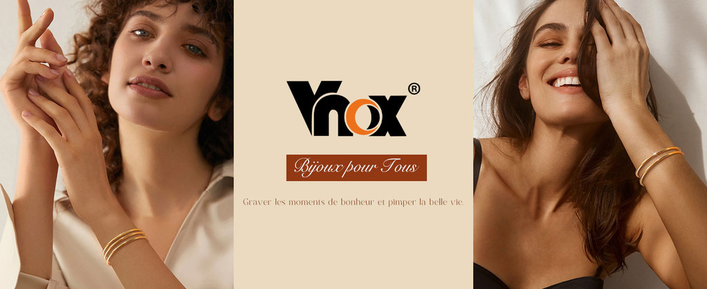 Vnox Women's Luxury Stainless Steel Smooth Round 5mm Bracelet Jewelry ...
