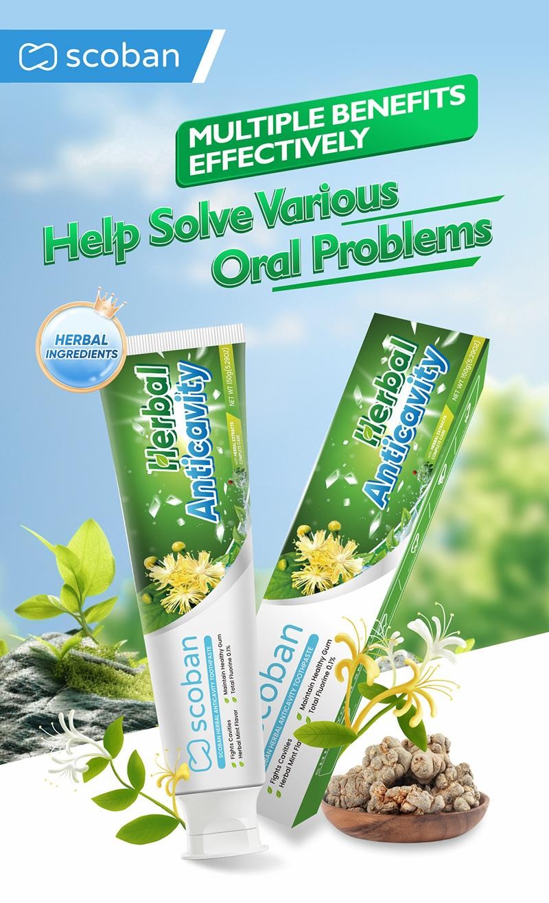 [Buy 2 Take 5] Scoban Toothpaste Whitening Teeth Anti Cavity Purple ...