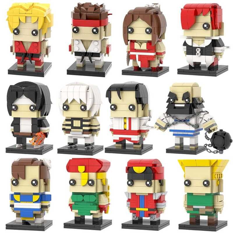 Street MOOXI Fighter MOC Bricks Ryu Ken Chun Li Mai Shiranui ...