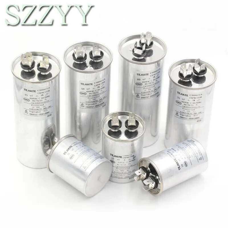 AC Motor Air Conditioner Compressor Start Capacitor CBB VAC Uf | Shopee ...
