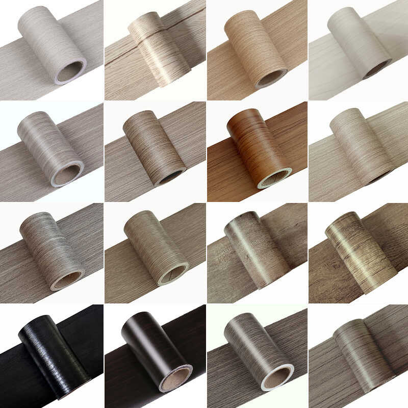 Wood Grain Sticker Wooden Door Frame Renovation 2 Edging Stickers ...