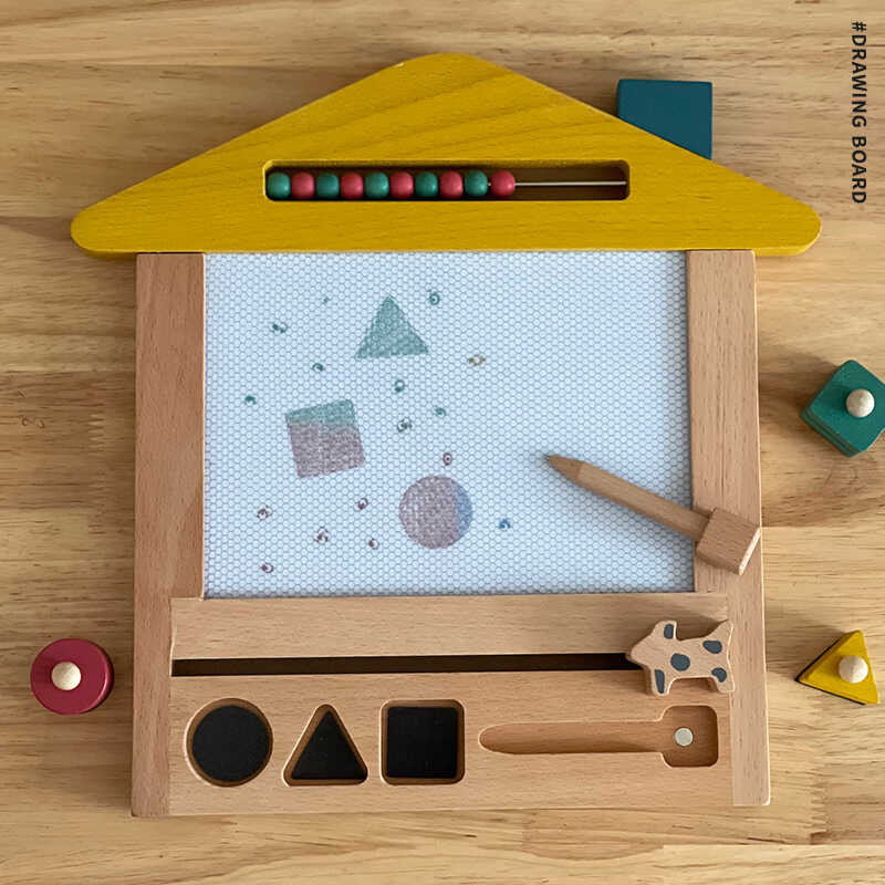 ic Wooden Drawing Board Fun Doodle Board Home Writing Board Painting ...